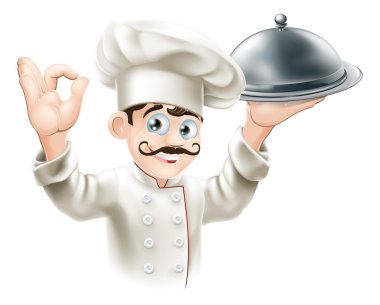 Gourmet chef illustration clipart