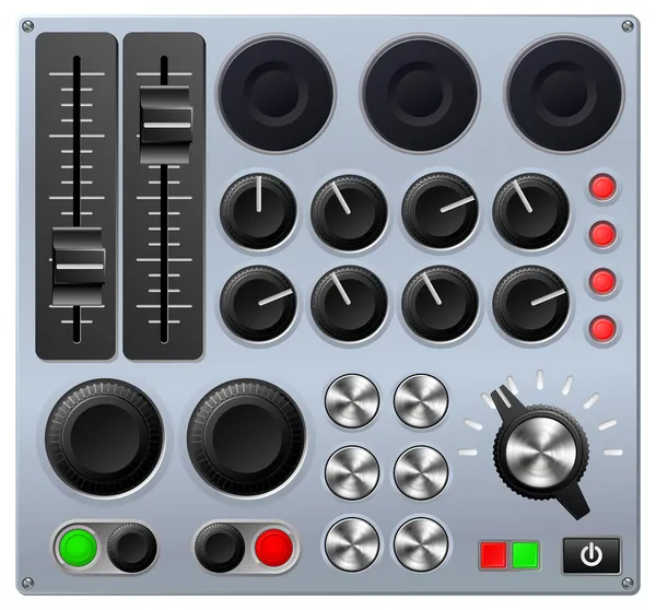 Mixing or control console — Stock Vector