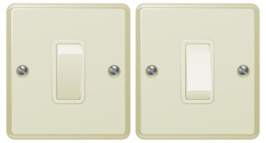 Light switch illustration clipart