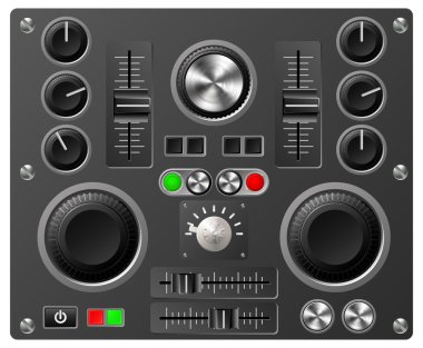 Sound board or studio controls clipart