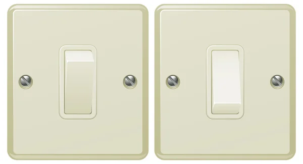 Light switch illustration — Stock Vector
