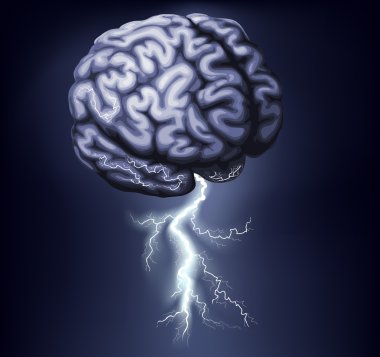 Brain Storm Illustration clipart