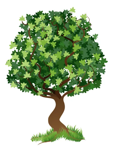 Illustrazione dell'albero — Vettoriale Stock