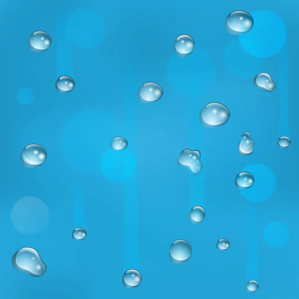 stock vector Seamless tiling water drops on glass background