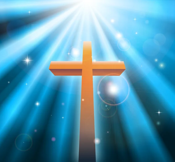 Christelijke godsdienst Kruis — Stockvector