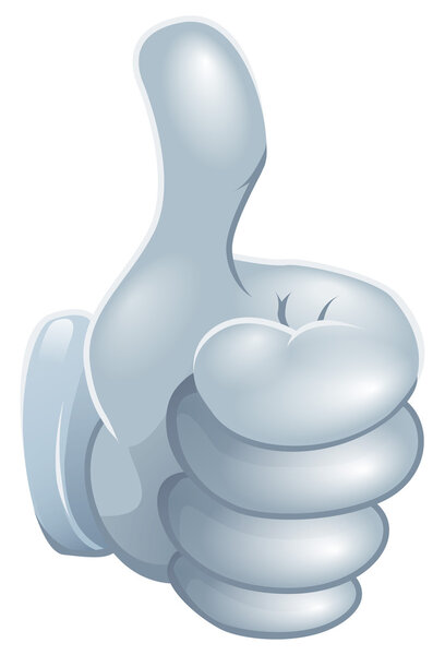 Мультипликационная рука вверх
