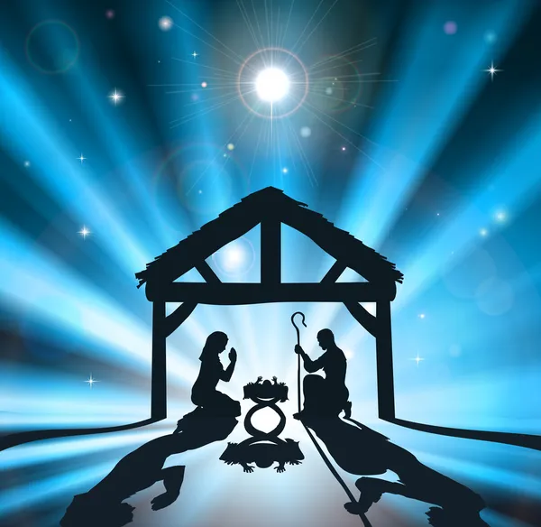 Noel nativity — Stok Vektör