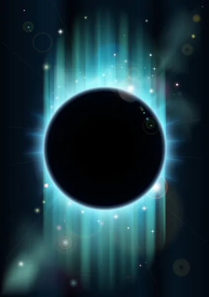 Abstracte eclipse achtergrond — Stockvector