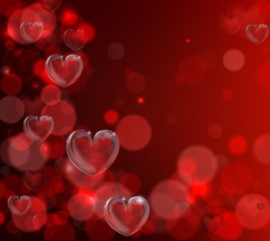 Valentines day heart background clipart