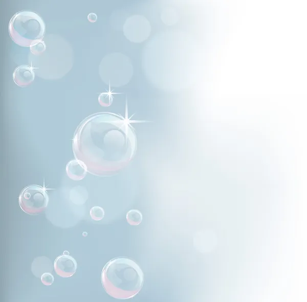 Pasteltinten zeepbel achtergrond — Stockvector