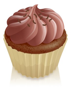 Chocolate fairy cake cupcake clipart