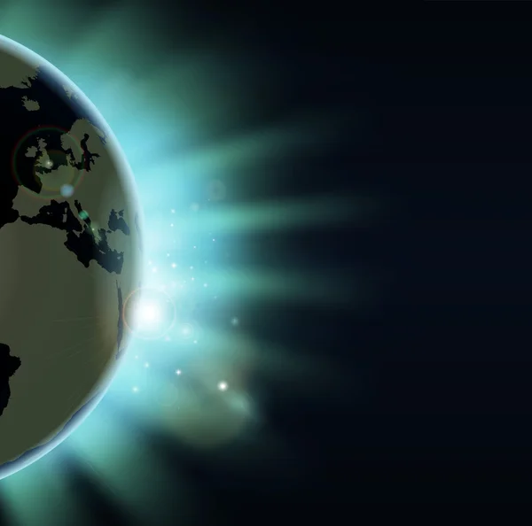 Concetto di eclissi terrestre — Vettoriale Stock