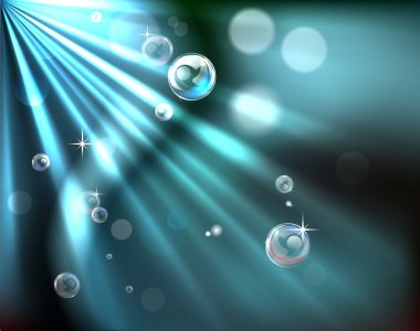 Light rays bubble background clipart