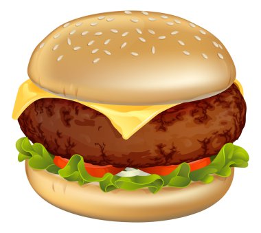 Burger illustration clipart