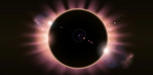 Hintergrund der Sonnenfinsternis — Stockvektor