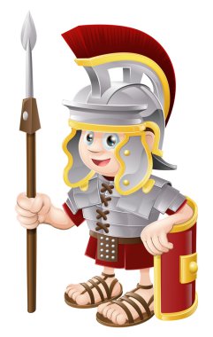 Cartoon Roman Soldier clipart