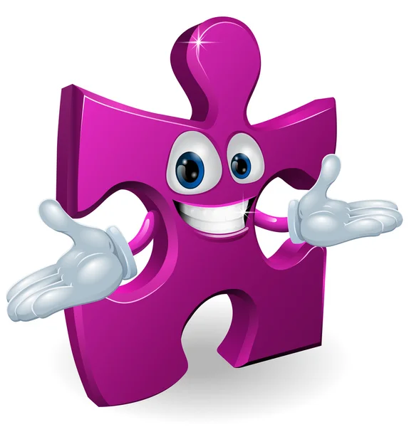 Jigsaw karakter — Stockvector