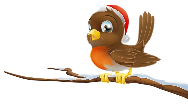 Karácsonyi robin — Stock Vector