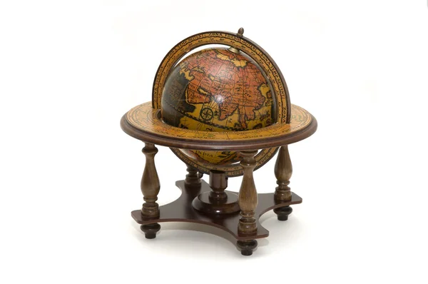 Antique earth globe — Stock Photo, Image