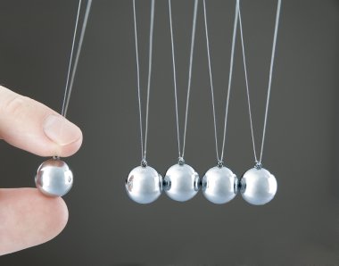 Newton's cradle clipart