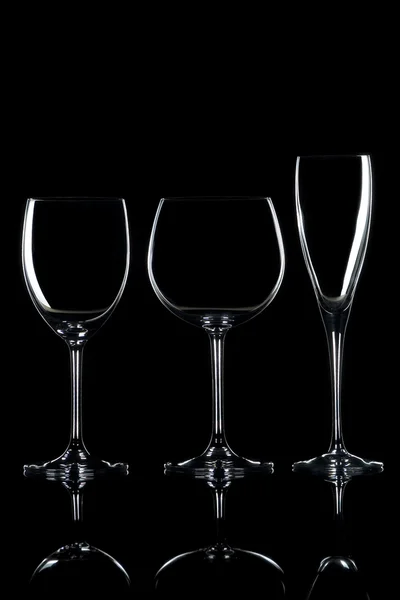 Glas Wein und Champagner — Stockfoto