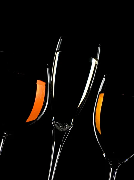 Vasos de vino y champán —  Fotos de Stock