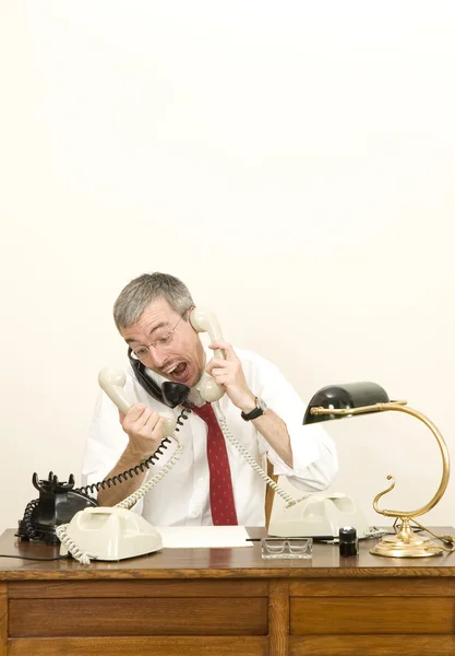 Talking by phone — Stock Photo, Image