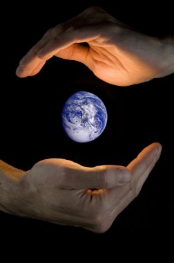 Holding planet earth clipart