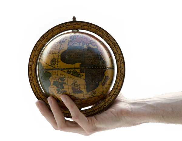 Antieke earth globe — Stockfoto