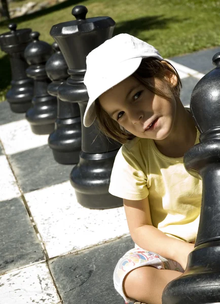 Lifesize σκάκι — Φωτογραφία Αρχείου