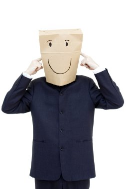 Happy businessman clipart