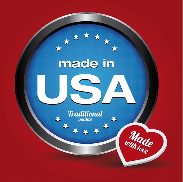 Made in USA — Vettoriale Stock