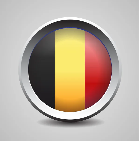 Кнопка флага Германии — стоковый вектор