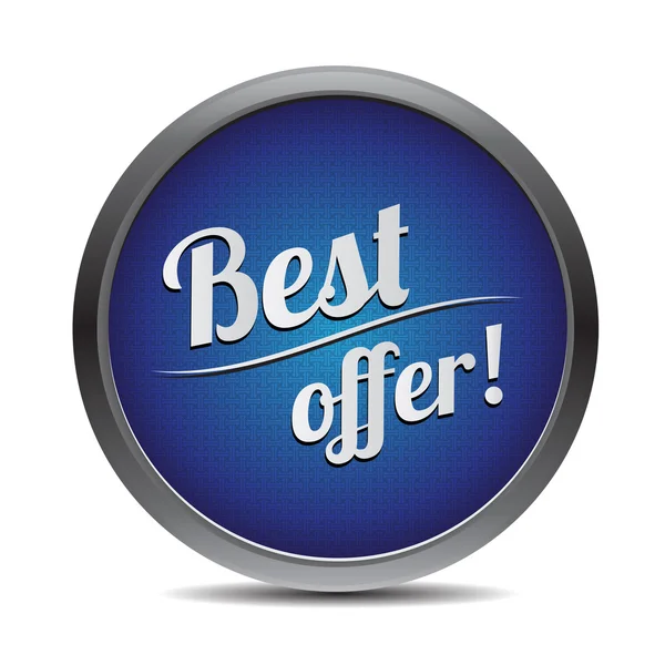 Best offer button — Stock Vector