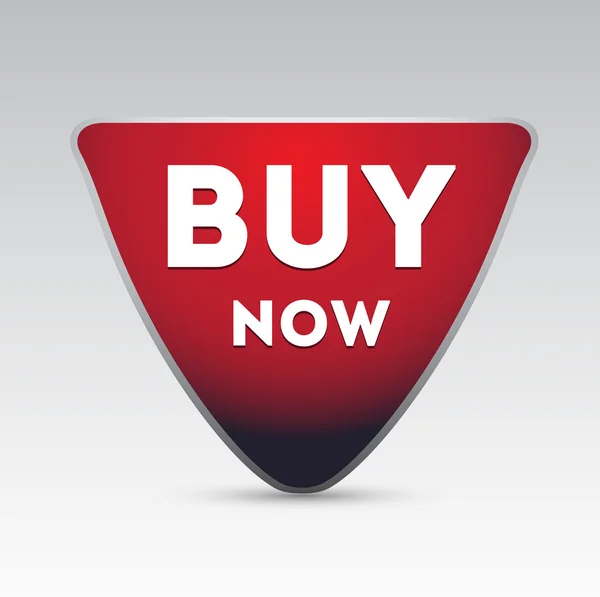 Red Buy now button — Stock Vector