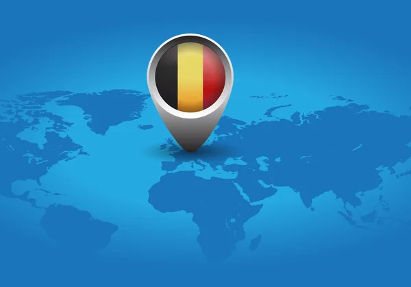 Bouton drapeau allemand — Image vectorielle