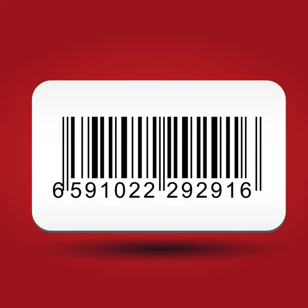 Αυτοκόλλητη ετικέτα barcore — Διανυσματικό Αρχείο