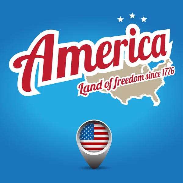 Amérique — Image vectorielle