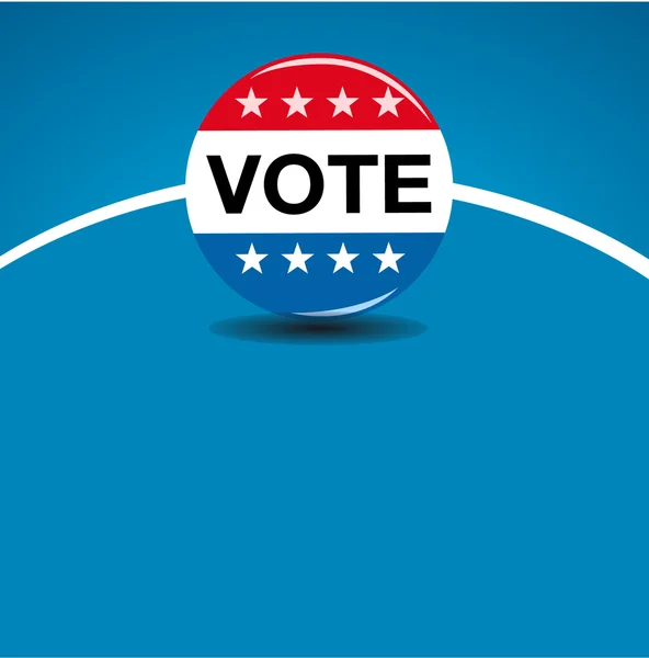 Estados Unidos de América - Botón de votación — Vector de stock