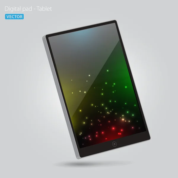 Digital pad - tablett — Stock vektor