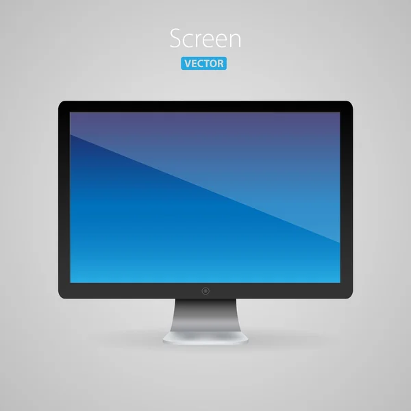 Icône ordinateur ou TV — Image vectorielle