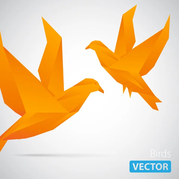 Двох птахів — стоковий вектор