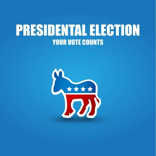 Eleição presidencial - democratas — Vetor de Stock