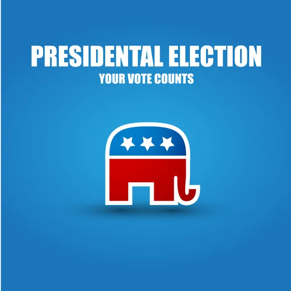 Elecciones presidenciales - republicanos — Archivo Imágenes Vectoriales