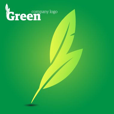 Green company logo clipart