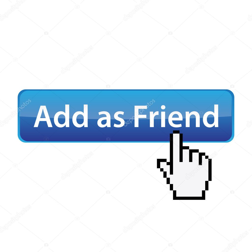 Add as friend - social site button