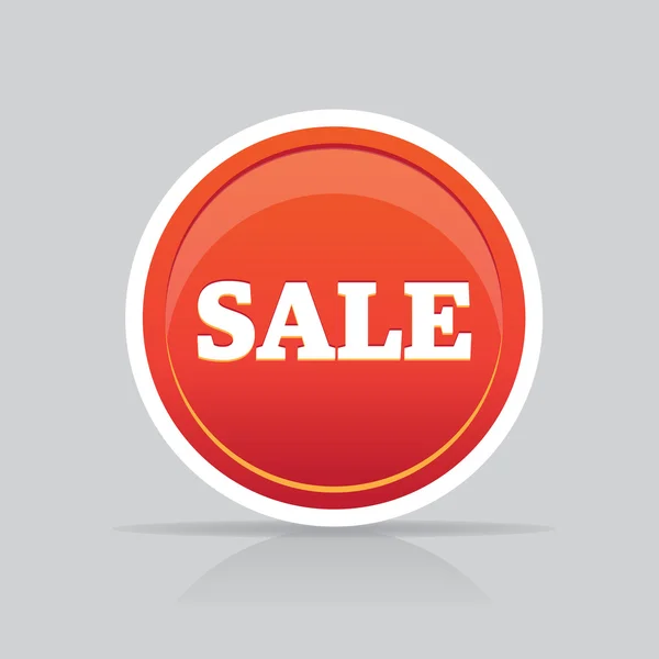 Ilustración del botón de venta para la tienda o comercialización del Internet — Archivo Imágenes Vectoriales