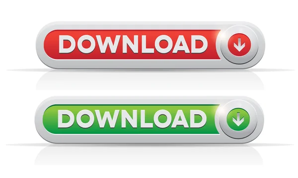 ダウンロード ボタン web デザイン要素. — ストックベクタ