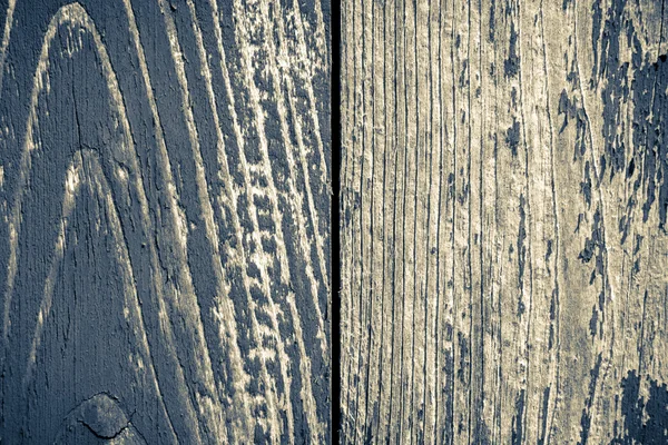 Two old weathered planks with peeling paint — Stock Photo, Image