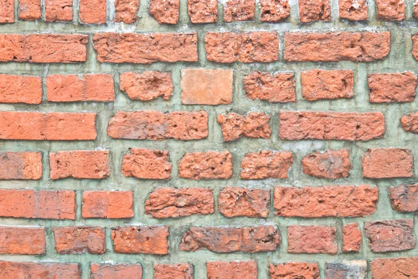 Weathered old wall with red brick background — Stock Photo, Image